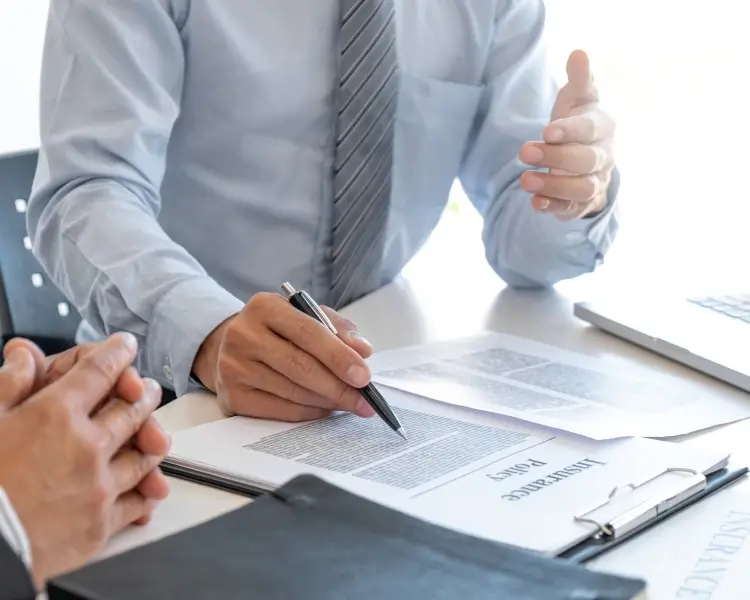 business owner working on insurance planning